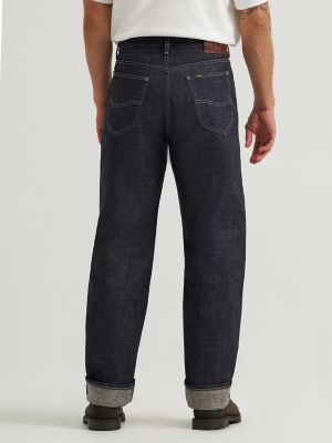 Men's Lee 101 R Relaxed Straight Jean in Dry Heavyweight Selvedge alternative view 3