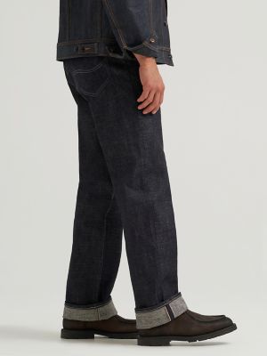 Men's Lee 101 R Relaxed Straight Jean in Dry Heavyweight Selvedge alternative view 4