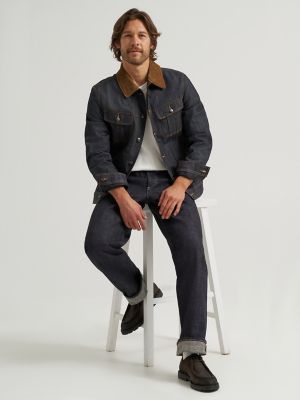 Men's Lee 101 R Relaxed Straight Jean in Dry Heavyweight Selvedge main view