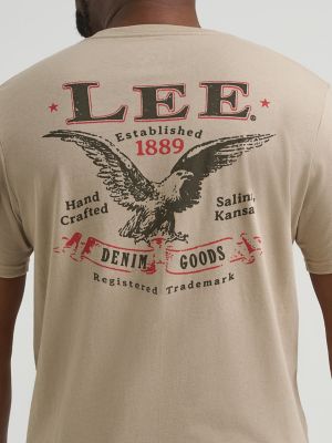 LEEページ Men's Eagle Logo Graphic Tee | SALE | Lee® | Shipping to Canada