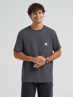 Men's Workwear Pocket Tee in Static Grey