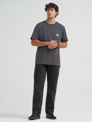 Men's Workwear Pocket Tee in Static Grey