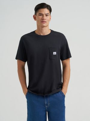 Men's Workwear Pocket Tee in Black