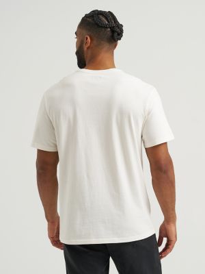 Men's Lightweight Workwear Pocket Tee in White alternative view