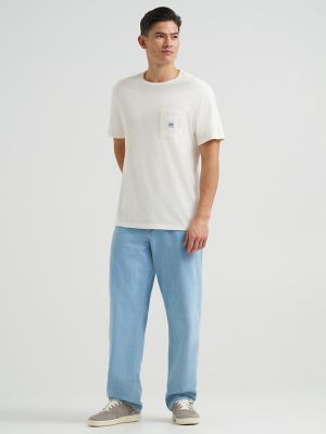 Men's Workwear Pocket Tee in White alternative view 5