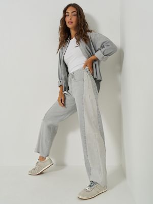 Women's 100% Cotton Low Slung Barrel Rider™ Jean in Dusk Gray alternative view