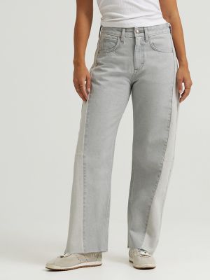Women's 100% Cotton Low Slung Barrel Rider™ Jean in Dusk Gray alternative view 2