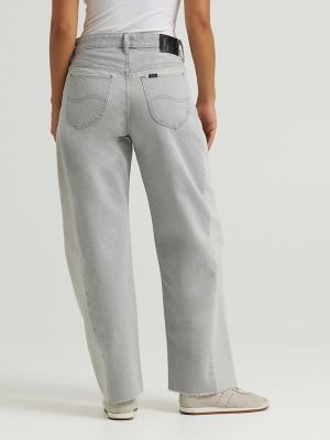 Women's 100% Cotton Low Slung Barrel Rider™ Jean in Dusk Gray alternative view 3