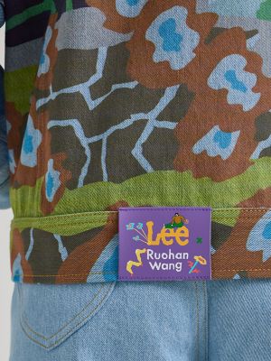 Women's Lee® x Ruohan Wang Rose Garden Print Denim Rider™ Jacket in Light Shade alternative view 6