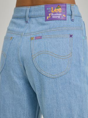 Women's Lee® x Ruohan Wang Rose Garden Print Wide Leg Jean in Light Shade alternative view 6