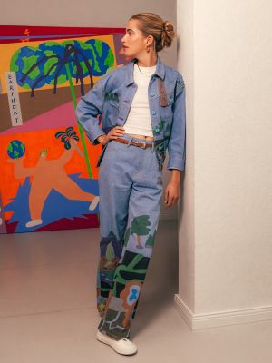 Women's Lee® x Ruohan Wang Rose Garden Print Wide Leg Jean
