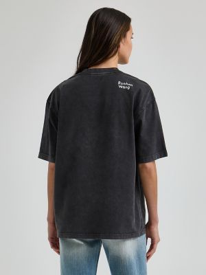 Women's Lee® x Ruohan Wang Logo Tee in Black alternative view 3