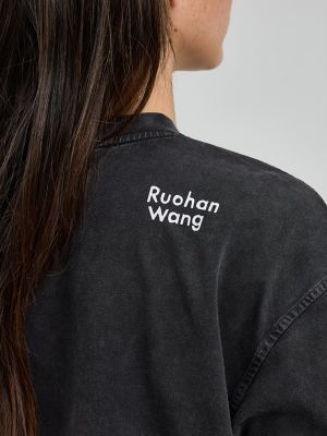 Women's Lee® x Ruohan Wang Logo Tee in Black alternative view 5