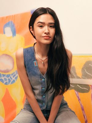 Women's Lee® x Ruohan Wang Denim Vest in Light Shade alternative view