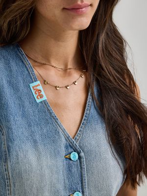 Women's Lee® x Ruohan Wang Denim Vest in Light Shade alternative view 6