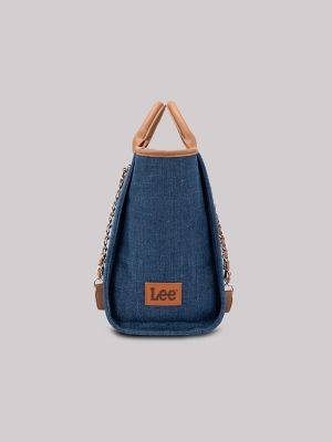 Womens Printed Logo Tote:Dark Denim:ONE SIZE alternative view 2