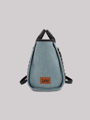 Womens Printed Logo Tote:Light Denim:ONE SIZE alternative view 2