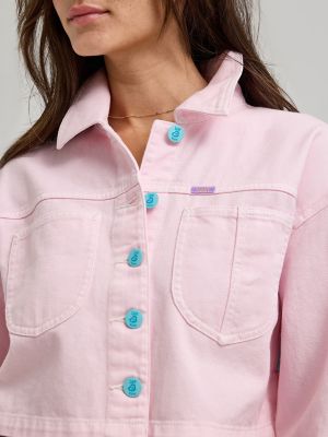 Women's Lee® x Ruohan Wang Crop Chore Jacket in Light Pink alternative view 5