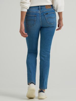 Women's Legendary High Rise Slim Straight Jean in On The Move alternative view 2