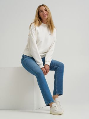 Women's Legendary High Rise Slim Straight Jean in On The Move alternative view 6