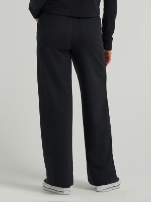 Lee Women's Plus Comfort Waist A-Line Knit Pants with Stretch and
