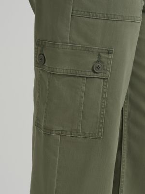 Women's Loose Straight Cargo Pant in Mercantile Green alternative view 5