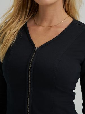 Women's Seamed Zip Front Jacket | SALE | Lee®