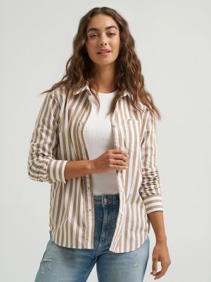 Women's All Purpose Print Button Down Shirt