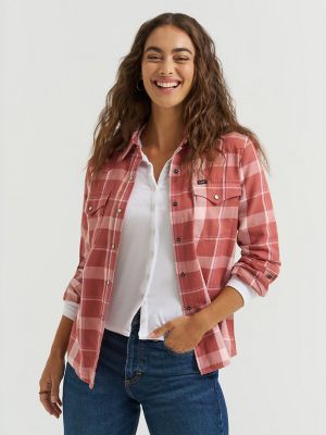 Women's Plaid Western Snap Front Shirt