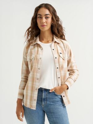 Women's Plaid Western Snap Front Shirt