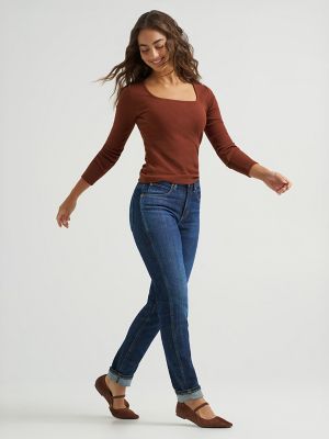 Women's Fitted Square Neck Top