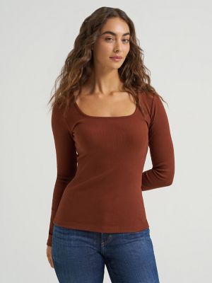 Women's Fitted Square Neck Top