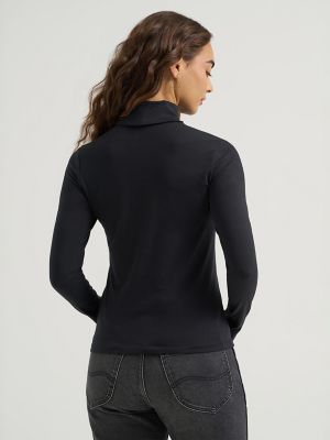 Women's Fitted Turtleneck Top