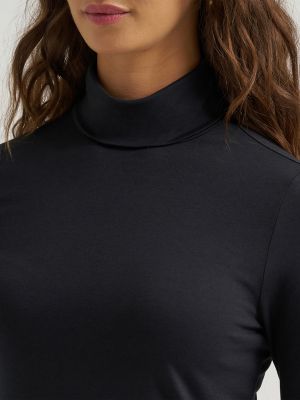 Women's Fitted Turtleneck Top