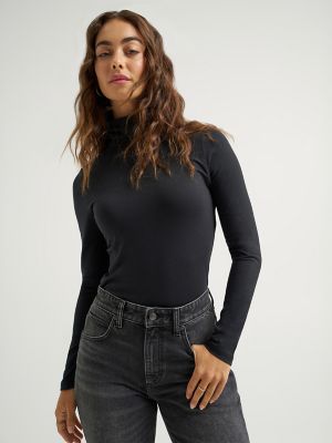 Women's Fitted Turtleneck Top