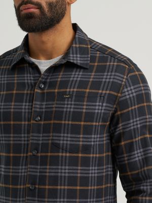 Men's All Purpose Button Down Shirt in Unionall Black Plaid alternative view 2