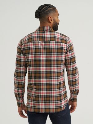 Men's All Purpose Button Down Shirt in Buffalo City Beige Plaid