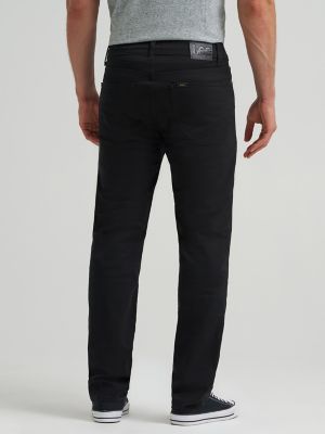 Men's Regular Straight Twill Pant in Black alternative view 2