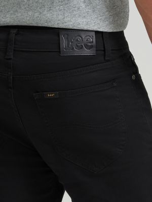 Men's Regular Straight Twill Pant in Black alternative view 4
