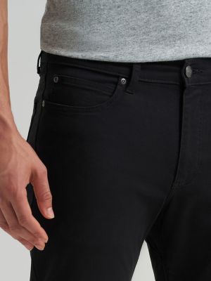 Men's Regular Straight Twill Pant in Black alternative view 5
