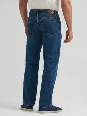Men's Distressed 100% Cotton Relaxed Straight Jean in Bea alternative view 2