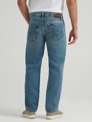Men's Distressed 100% Cotton Relaxed Straight Jean in Savior alternative view 2