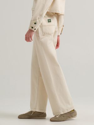 Women's Lee® x Crayola® Ecru Loose Straight Carpenter Pant
