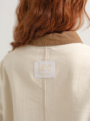 Women's Lee® x Crayola® Ecru Crop Chore Jacket | Lee x Crayola | Lee®