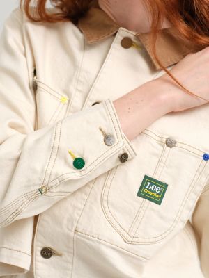 Women's Lee® x Crayola® Ecru Crop Chore Jacket | Lee x Crayola | Lee®