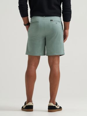 Men's Extreme Motion 7" Flat Front Short in Desert Sage alternative view 2