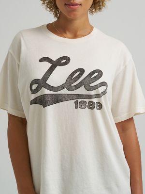 Women's Cursive Logo Tee in Soybean alternative view 2