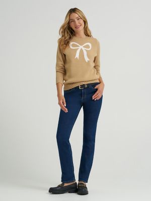 Women's Bow Print Sweater