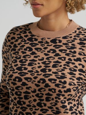 Women's Leopard Print Sweater