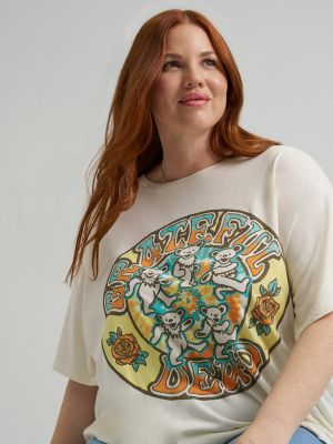 Women's Grateful Dead Graphic Tee (Plus) in Soybean alternative view 4